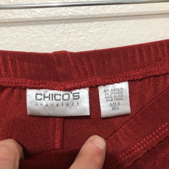 Chicos size 0 (small) copper colored slinky pants - Picture 2 of 4